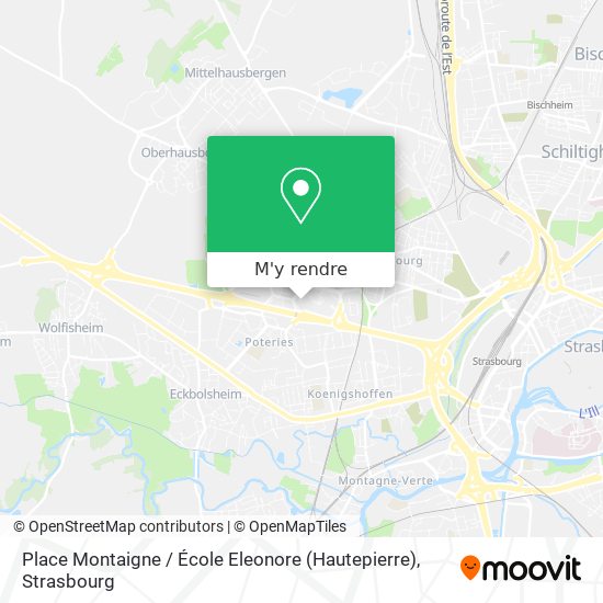 Place Montaigne / École Eleonore (Hautepierre) plan