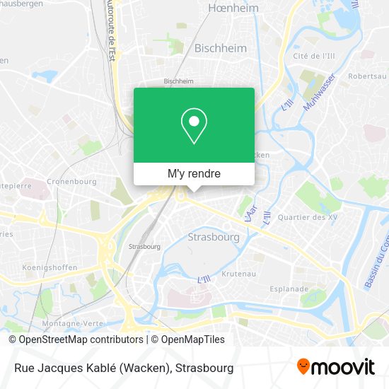Rue Jacques Kablé (Wacken) plan
