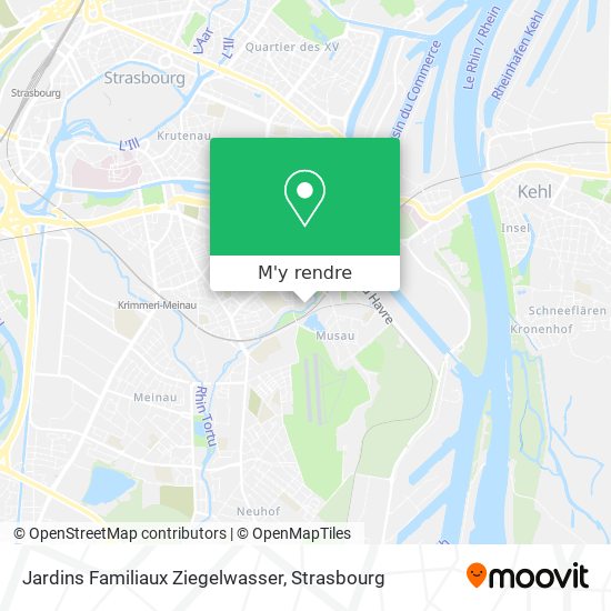 Jardins Familiaux Ziegelwasser plan