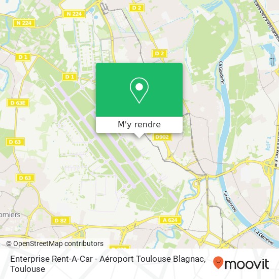 Enterprise Rent-A-Car - Aéroport Toulouse Blagnac plan