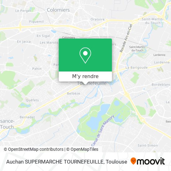 Auchan SUPERMARCHE TOURNEFEUILLE plan