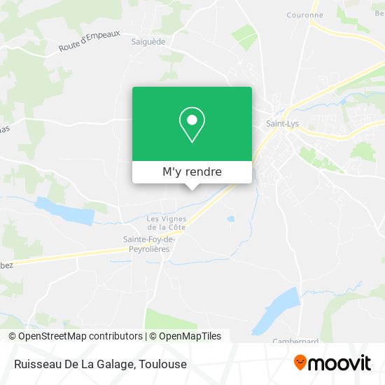 Ruisseau De La Galage plan
