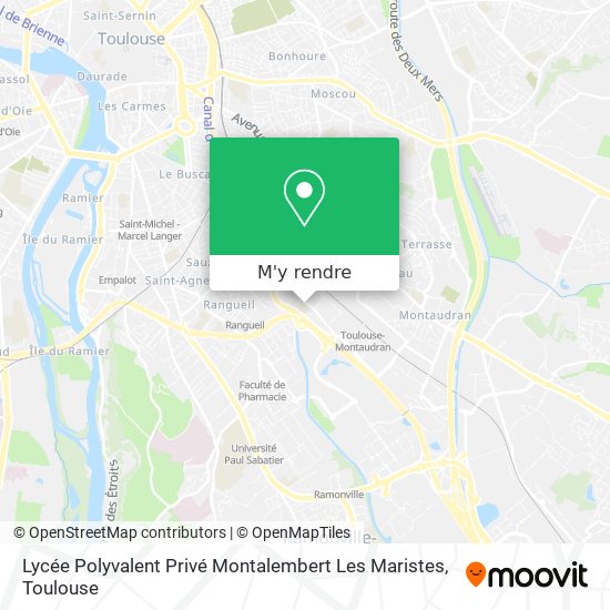 Lycée Polyvalent Privé Montalembert Les Maristes plan