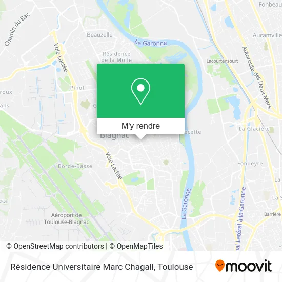 Résidence Universitaire Marc Chagall plan