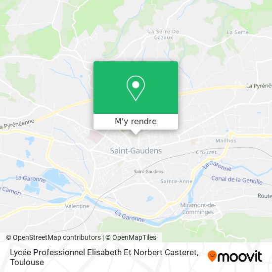 Lycée Professionnel Elisabeth Et Norbert Casteret plan