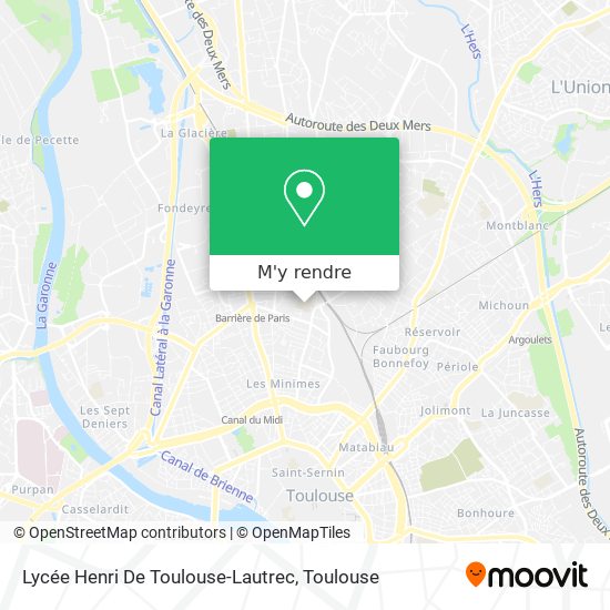 Lycée Henri De Toulouse-Lautrec plan