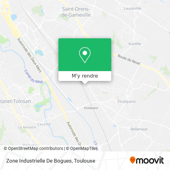 Zone Industrielle De Bogues plan