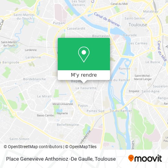 Place Geneviève Anthonioz -De Gaulle plan