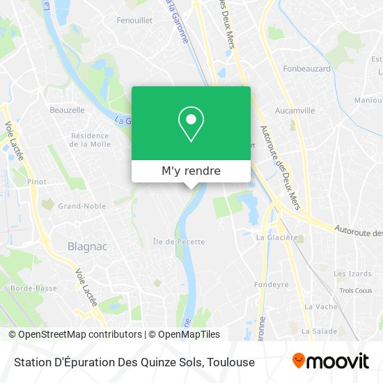Station D'Épuration Des Quinze Sols plan