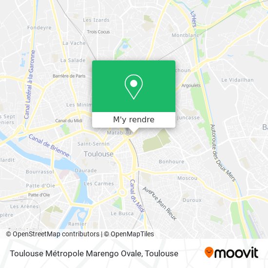 Toulouse Métropole Marengo Ovale plan