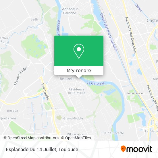 Esplanade Du 14 Juillet plan