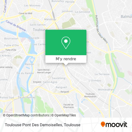 Toulouse Pont Des Demoiselles plan