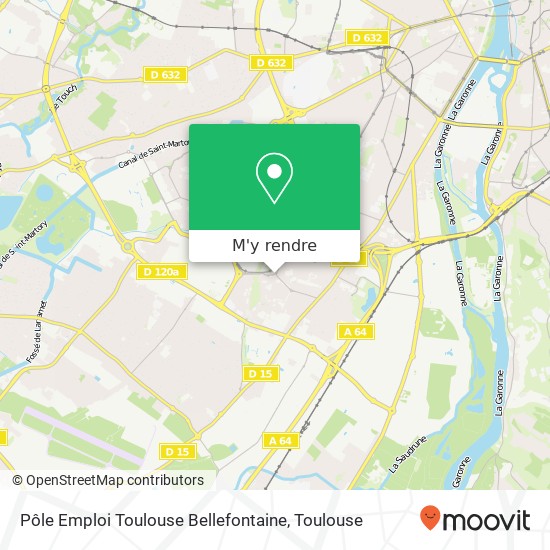 Pôle Emploi Toulouse Bellefontaine plan