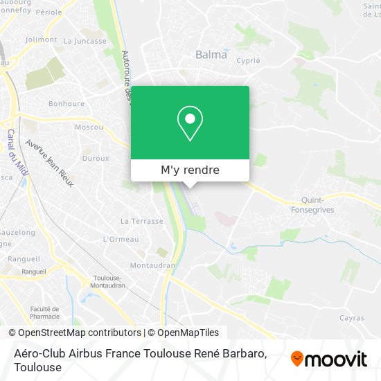Aéro-Club Airbus France Toulouse René Barbaro plan