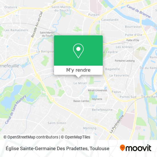Église Sainte-Germaine Des Pradettes plan