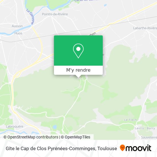 Gîte le Cap de Clos Pyrénées-Comminges plan