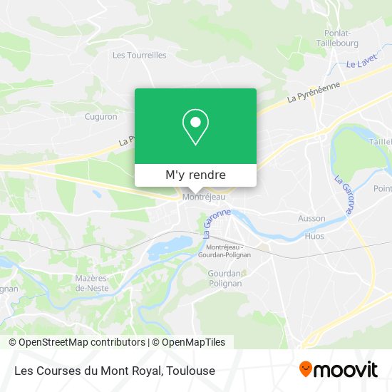 Les Courses du Mont Royal plan