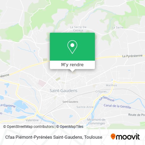 Cfaa Piémont-Pyrénées Saint-Gaudens plan