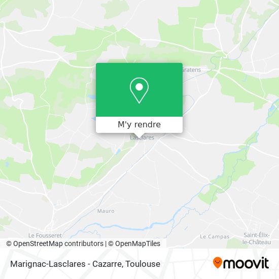 Marignac-Lasclares - Cazarre plan