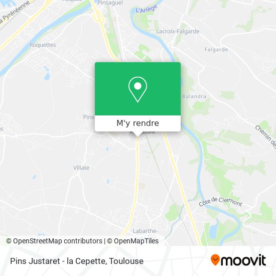 Pins Justaret - la Cepette plan
