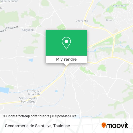 Gendarmerie de Saint-Lys plan