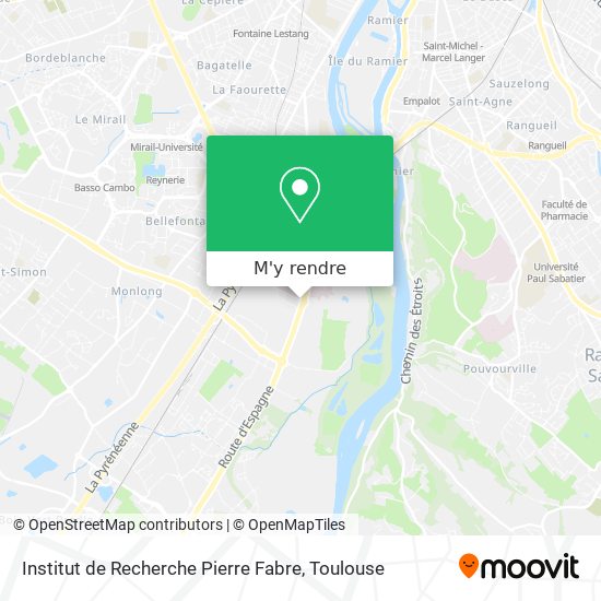 Institut de Recherche Pierre Fabre plan
