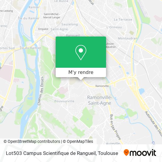 Lot503 Campus Scientifique de Rangueil plan