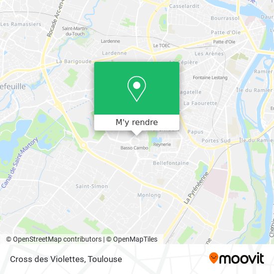 Cross des Violettes plan