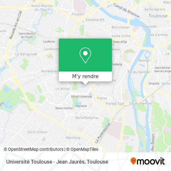 Université Toulouse - Jean Jaurès plan