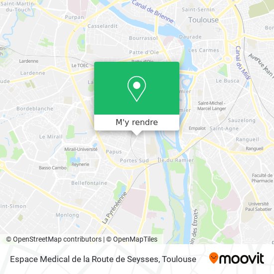 Espace Medical de la Route de Seysses plan