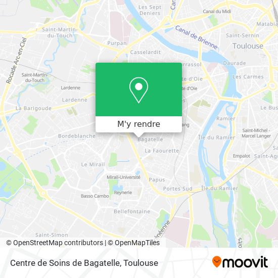 Centre de Soins de Bagatelle plan