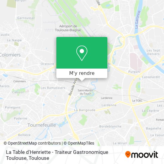 La Table d'Henriette - Traiteur Gastronomique Toulouse plan
