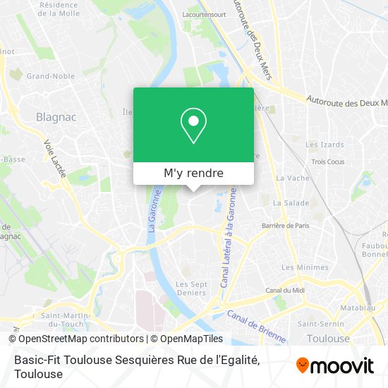 Basic-Fit Toulouse Sesquières Rue de l'Egalité plan