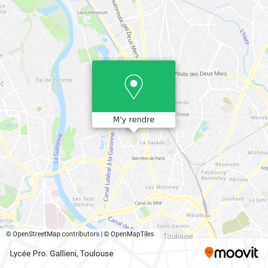 Lycée Pro. Gallieni plan