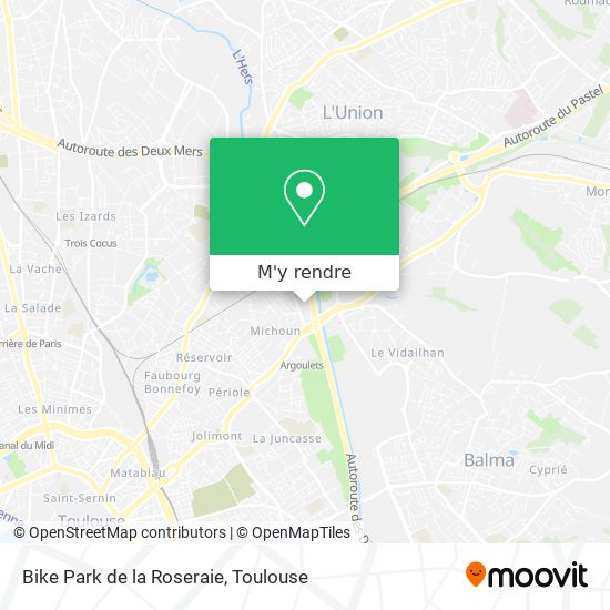 Bike Park de la Roseraie plan