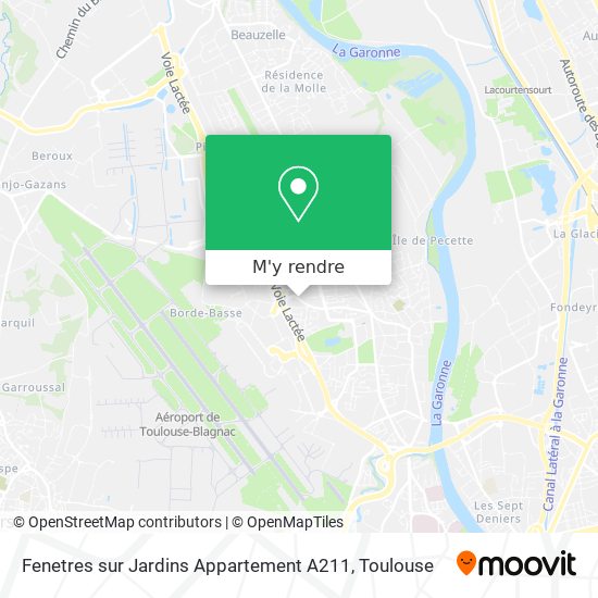 Fenetres sur Jardins Appartement A211 plan