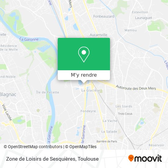 Zone de Loisirs de Sesquières plan