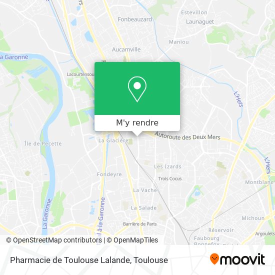 Pharmacie de Toulouse Lalande plan