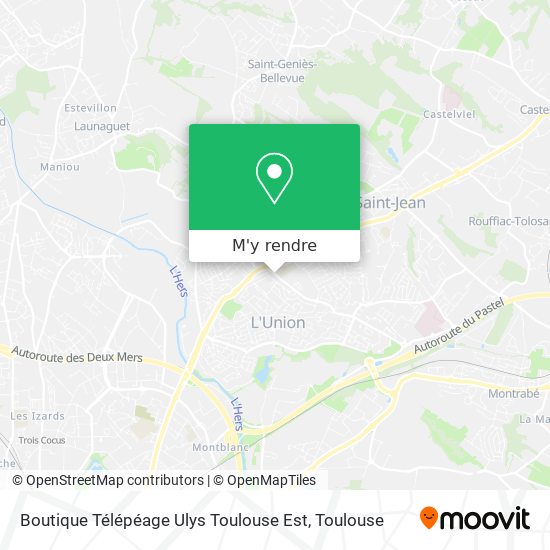 Boutique Télépéage Ulys Toulouse Est plan