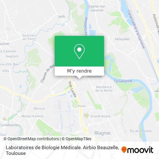 Laboratoires de Biologie Médicale. Airbio Beauzelle plan