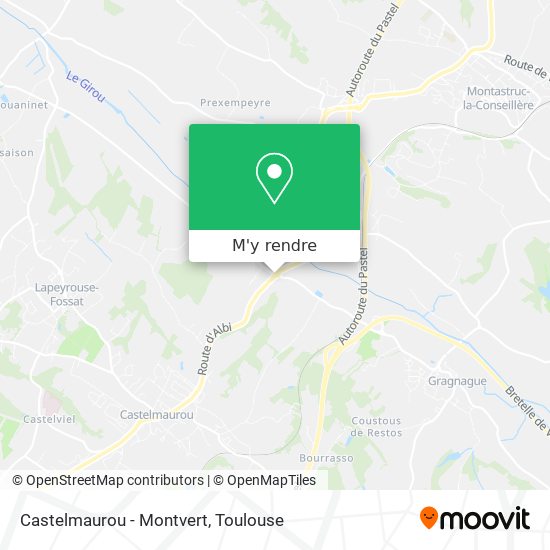 Castelmaurou - Montvert plan
