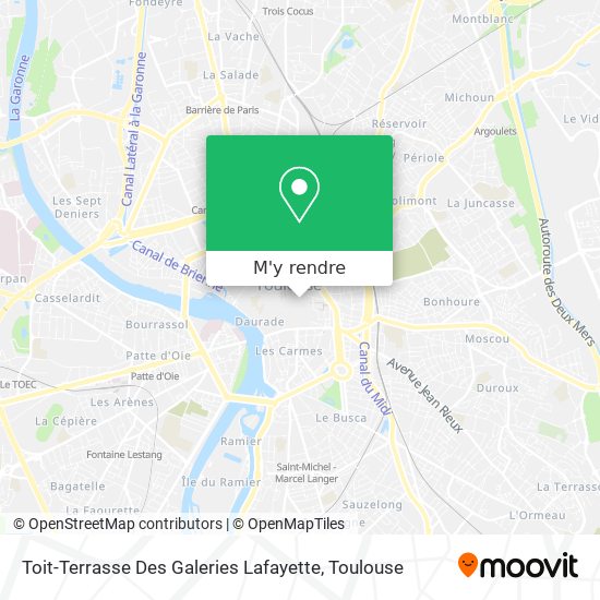 Toit-Terrasse Des Galeries Lafayette plan