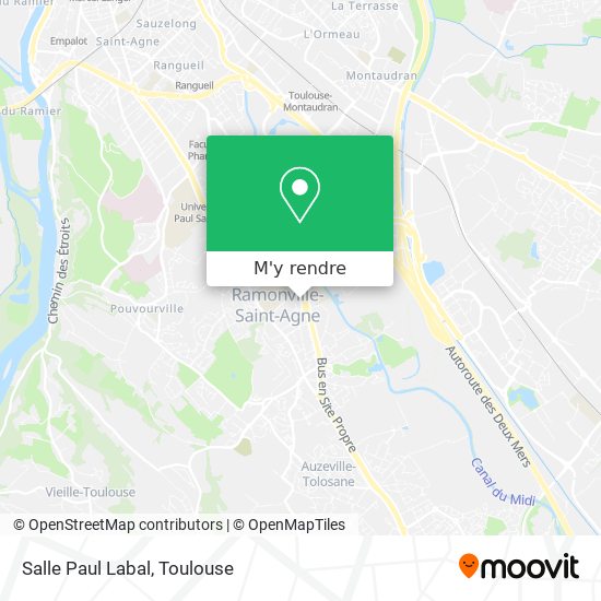 Salle Paul Labal plan