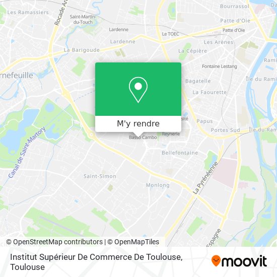 Institut Supérieur De Commerce De Toulouse plan