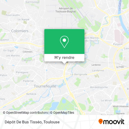 Dépôt De Bus Tisséo plan