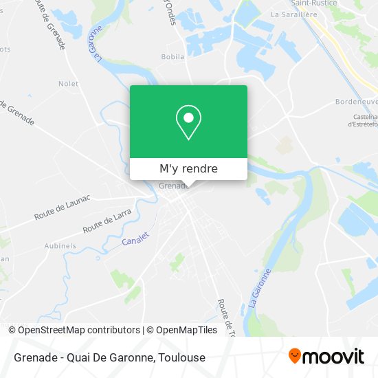 Grenade - Quai De Garonne plan