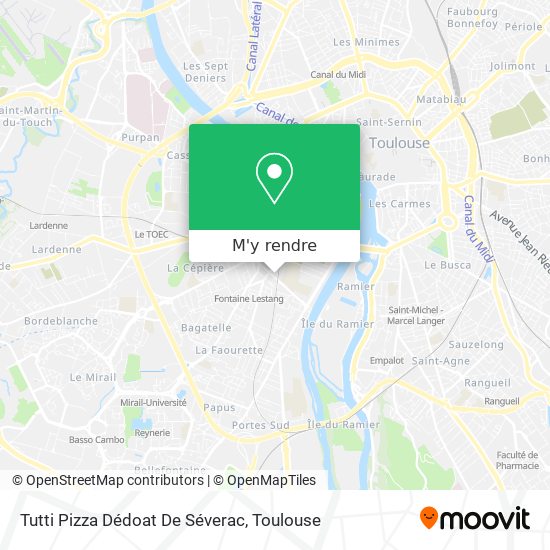 Tutti Pizza Dédoat De Séverac plan