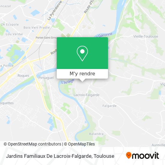 Jardins Familiaux De Lacroix-Falgarde plan