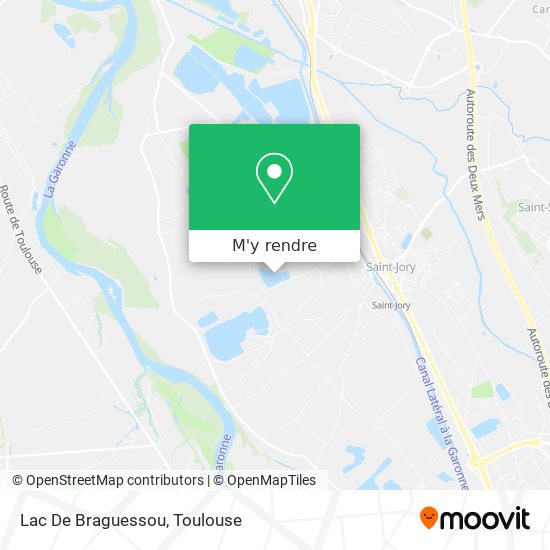 Lac De Braguessou plan