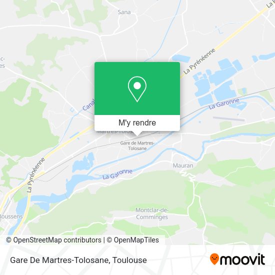 Gare De Martres-Tolosane plan